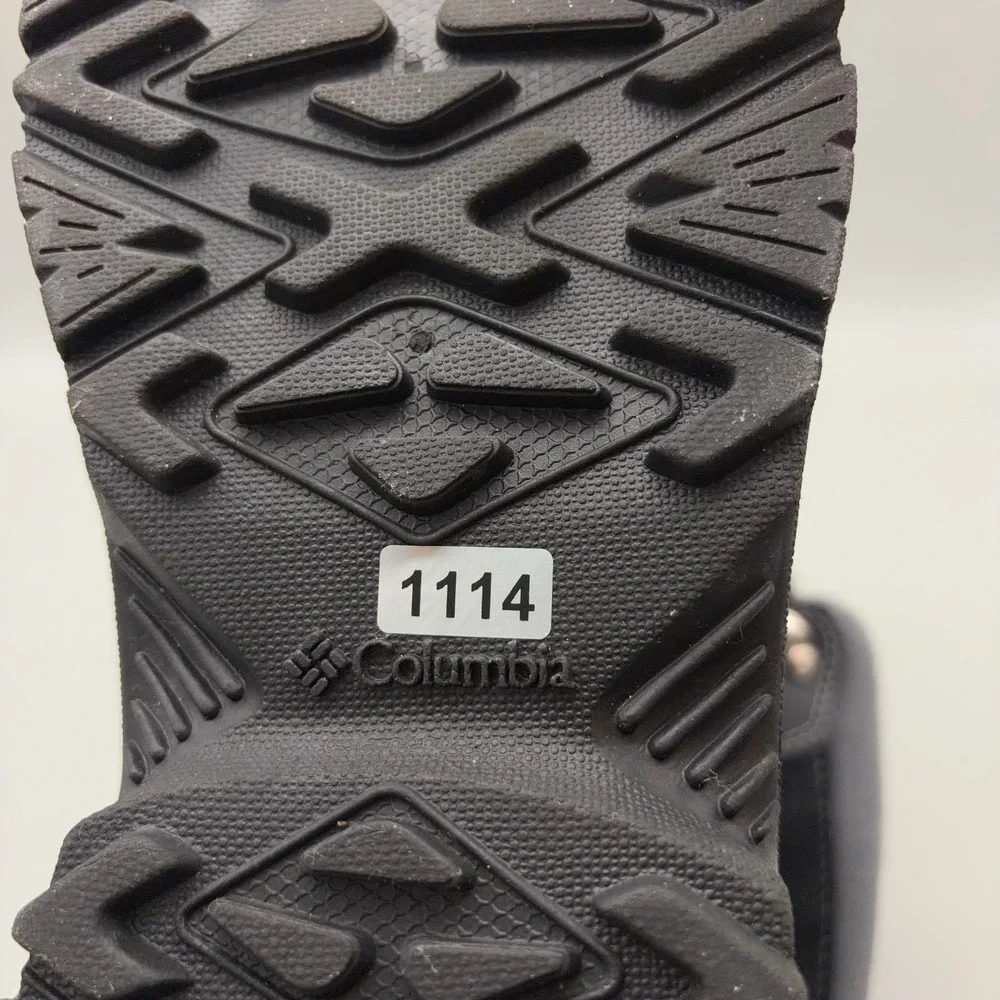 Columbia Snow Boots Teens 7 Black Solid Omni-Heat Waterproof Winter Gorpcore